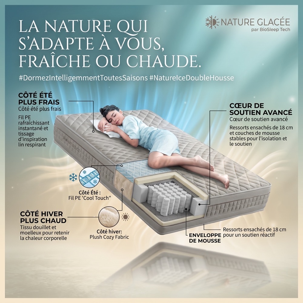 Campagne publicitaire Materassi Luxury — Matelas Nature Ice
